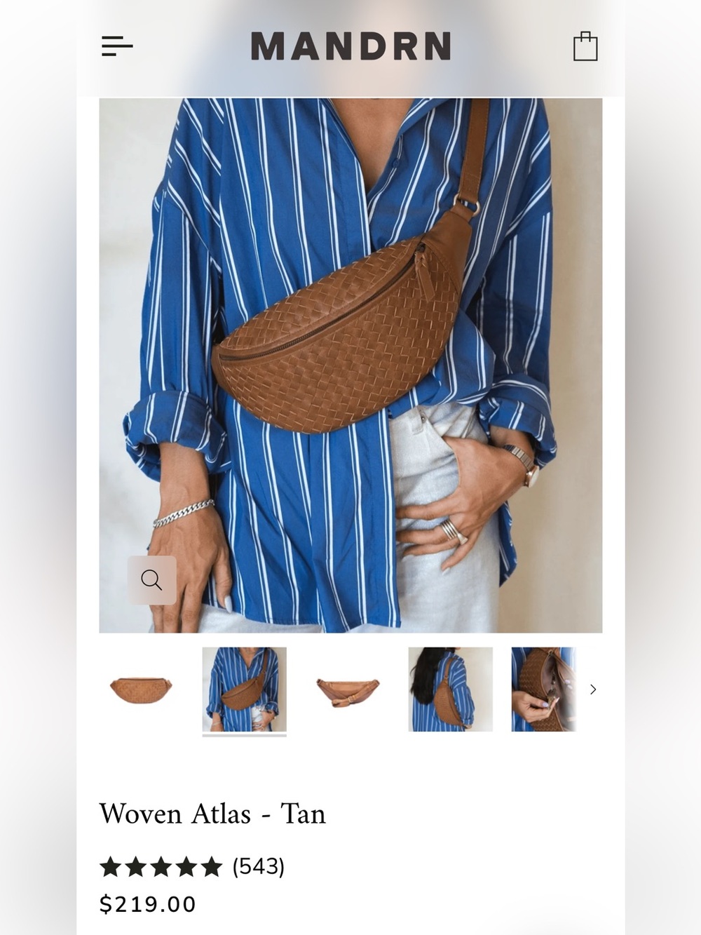 Mandrn Atlas woven bag